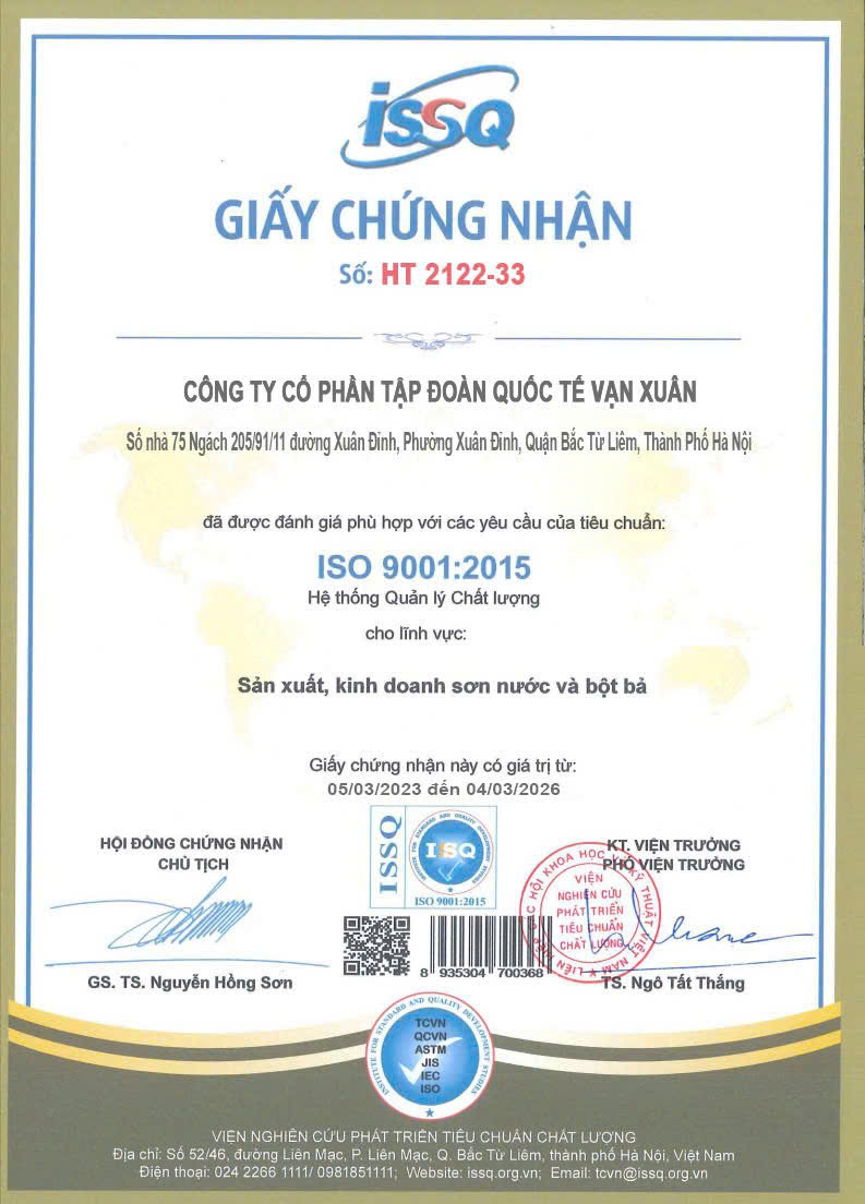 Giấy phép & chứng nhận TNANO 1